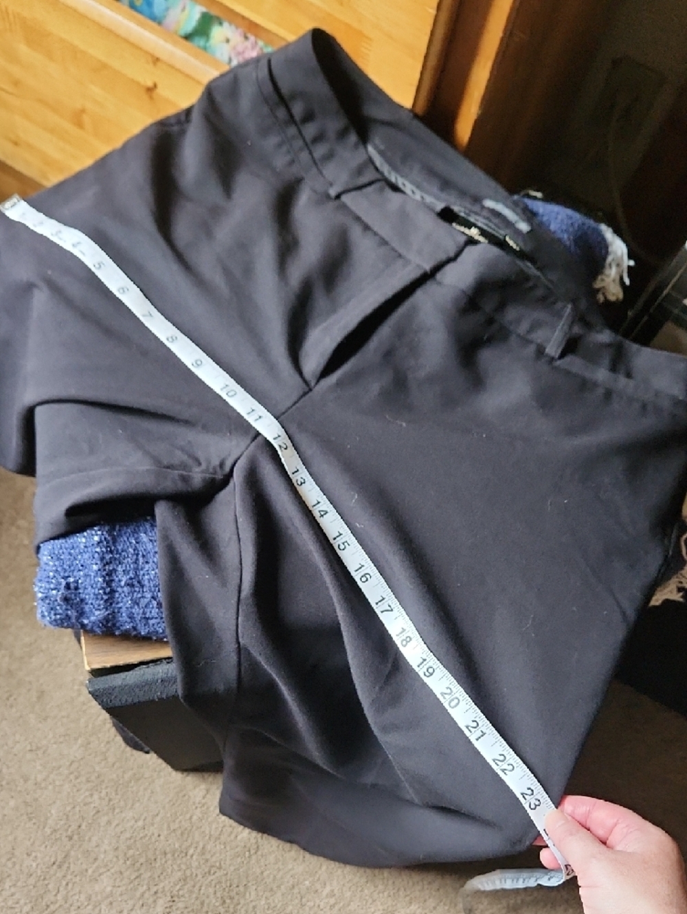 Worthington Black Boot Cut Dress Pants, Sz 12 Petite - Picture 9 of 11